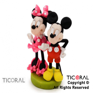 ADORNO MICKEY Y MINNIE ABRAZADOS x 1